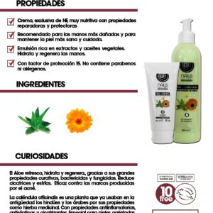 CREMA TRATANTE  MANOS DE ALOE  Y CALENDULA
