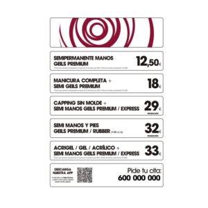 VINILO PRECIOS Tamaño 37 x 59 cm